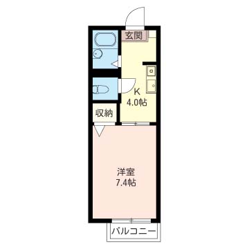 シャルム中成沢の間取り写真