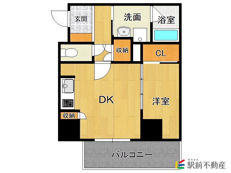 ＪＲ鹿児島本線 吉塚駅 徒歩5分 13階建 築8年の間取り写真