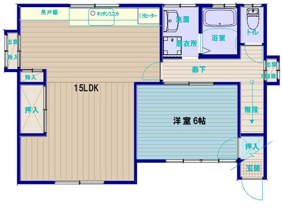 石田アパートの間取り