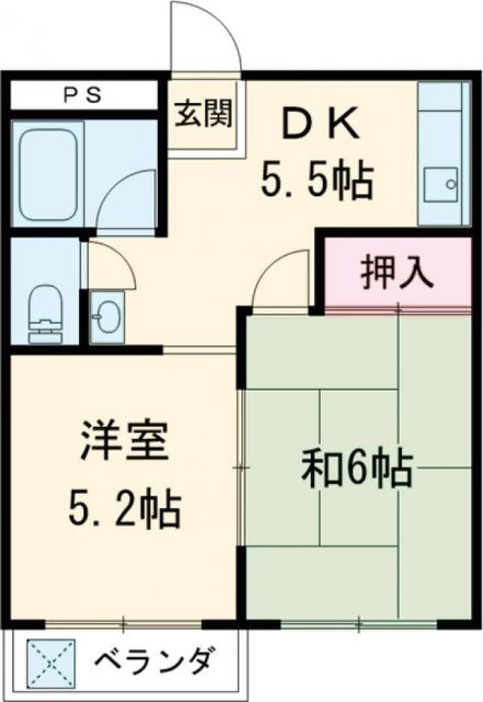 【マンションシップBの間取り】