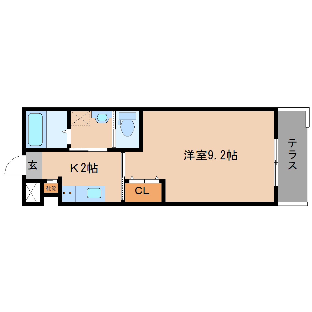 静岡市清水区楠新田のマンションの間取り