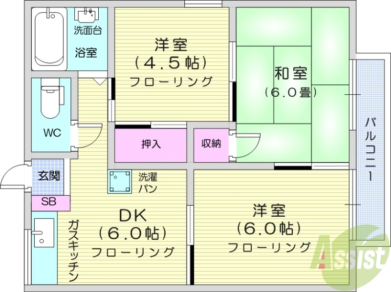 グランデュール上飯田Ａ_間取り_0