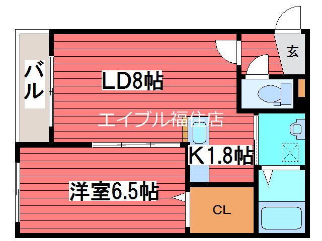 Kulta福住の間取り