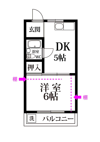 第６ファイブビルの間取り