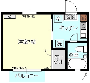 ピュアシティ下松の間取り