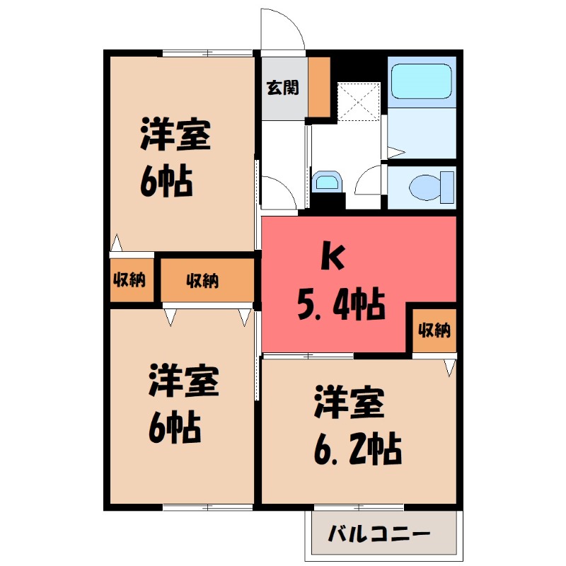 ドミール亀井の間取り