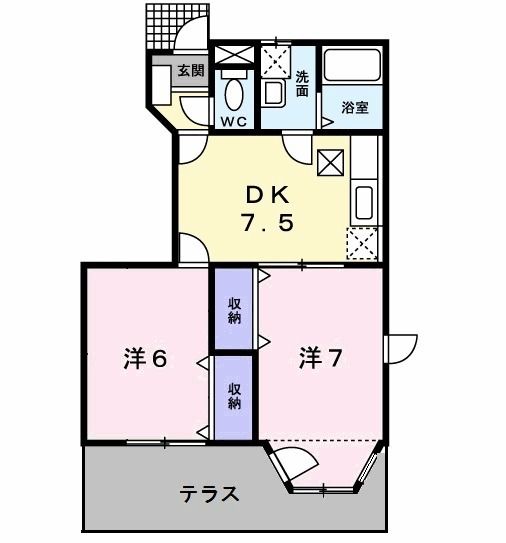 【メゾン・ド・ステラＢの間取り】