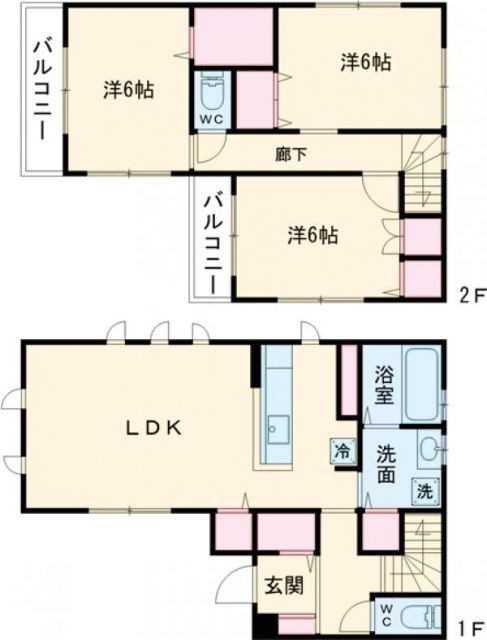 津田町１丁目戸建賃貸住宅IIの間取り