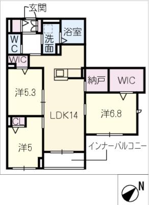 【Ｃａｓａ花園IIの間取り】