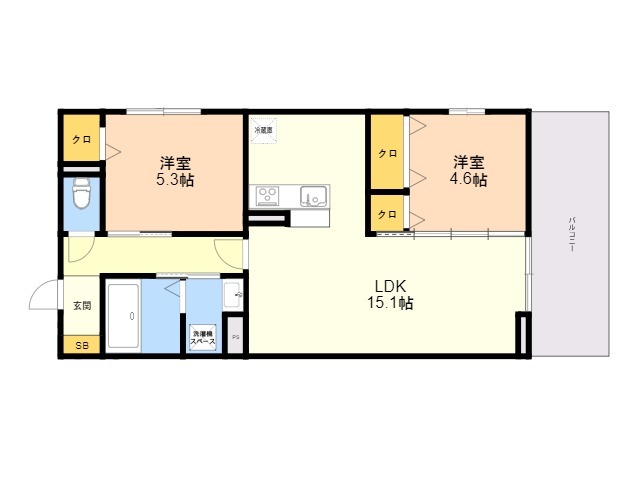 【（仮）Ｄ－ＲＯＯＭ東油山1丁目の間取り】