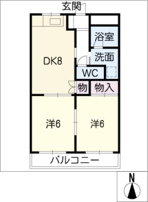 エクセルハイムマルエイの間取り