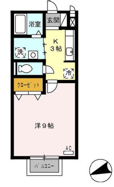 御殿場市新橋のアパートの間取り