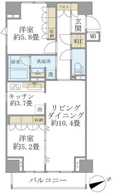 【レグノ・カリテ品川シーサイドの間取り】