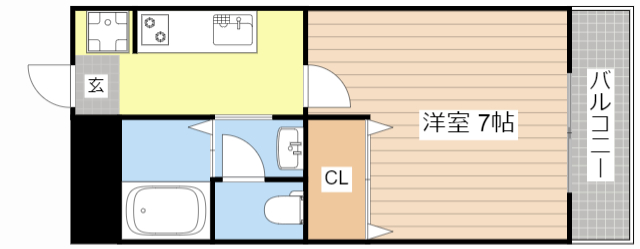 高島市安曇川町中央のマンションの間取り