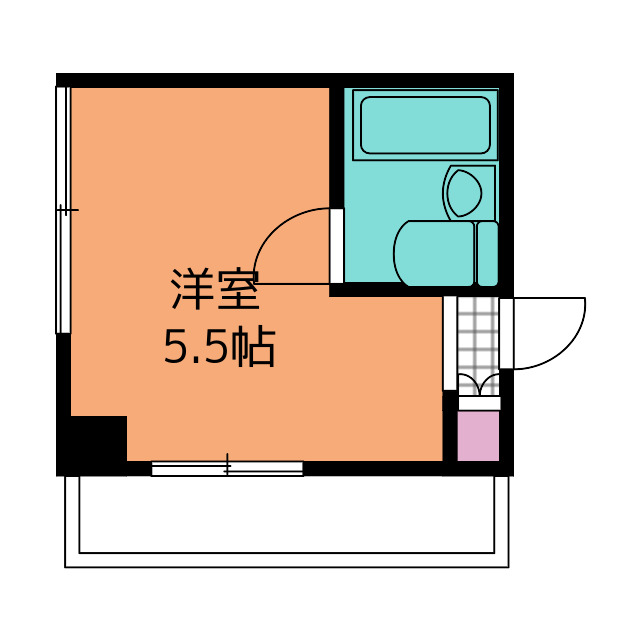 大田区仲池上のマンションの間取り