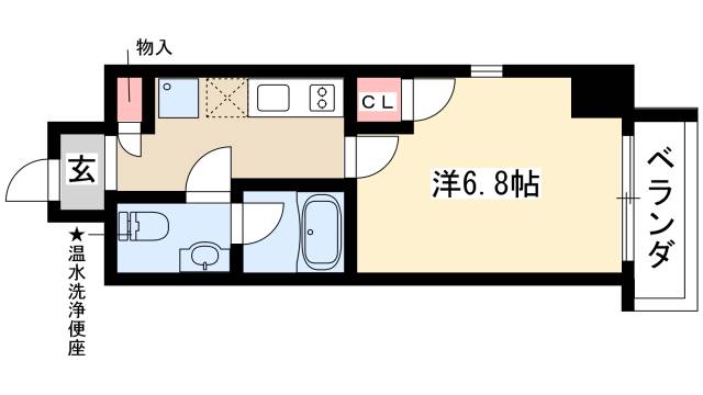 エルザビル名古屋駅前の間取り