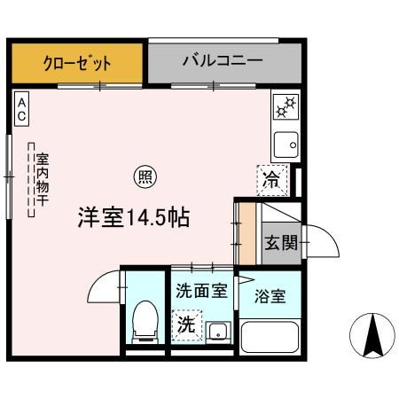 サン　エクセル　C棟の間取り