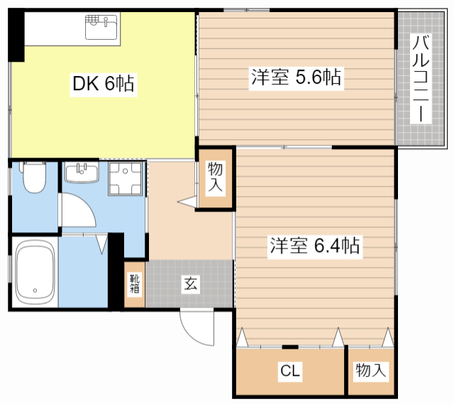 【アイランド２２　弐番館の間取り】