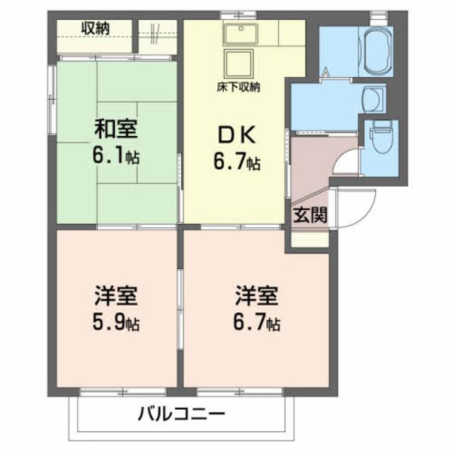 パステール　ハウスＡの間取り