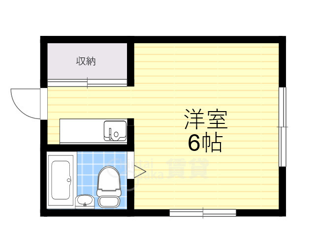 箕面市粟生新家のアパートの間取り