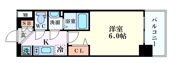 BPRレジデンス天満橋の間取り