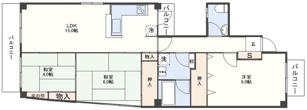 ピースフル銀屋町の間取り