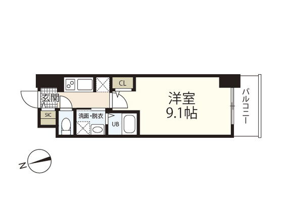 Ｓ－ＲＥＳＩＤＥＮＣＥ広島駅ｃｌａｒｉｔｙの間取り