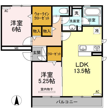 カルマ７２の間取り