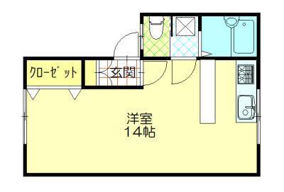 シャンポールまつもとIIの間取り