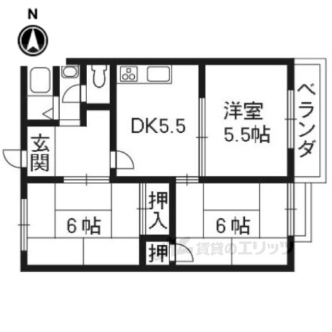 パセンテラ洛西の間取り