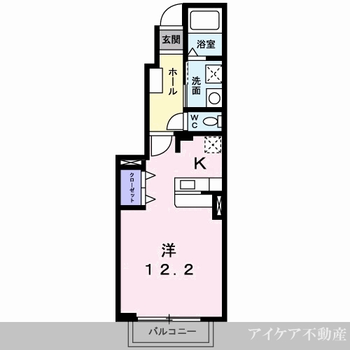 名西郡石井町石井のアパートの間取り