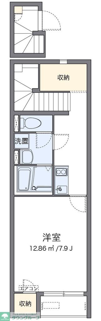 日高市大字原宿のアパートの間取り