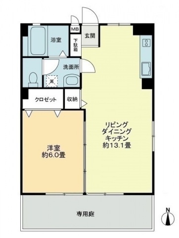 【フォブールくさかの間取り】