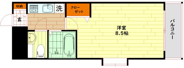 大阪市城東区放出西のマンションの間取り