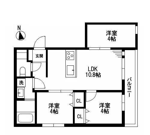 ミア流山の間取り