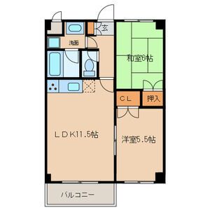 名古屋市港区当知町のマンションの間取り