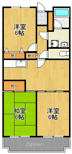 川崎市高津区坂戸のマンションの間取り