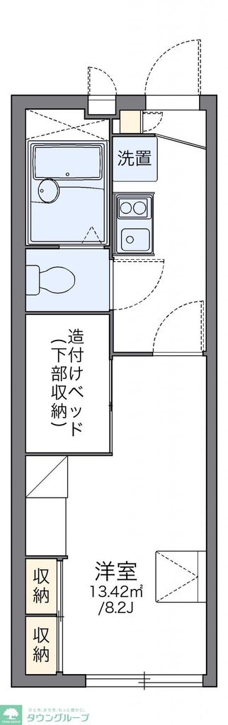 レオパレスセジュールの間取り