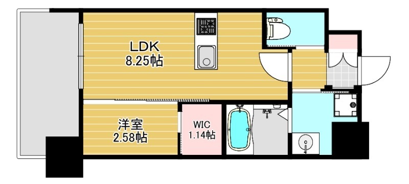 リファレンス竹下駅前の間取り