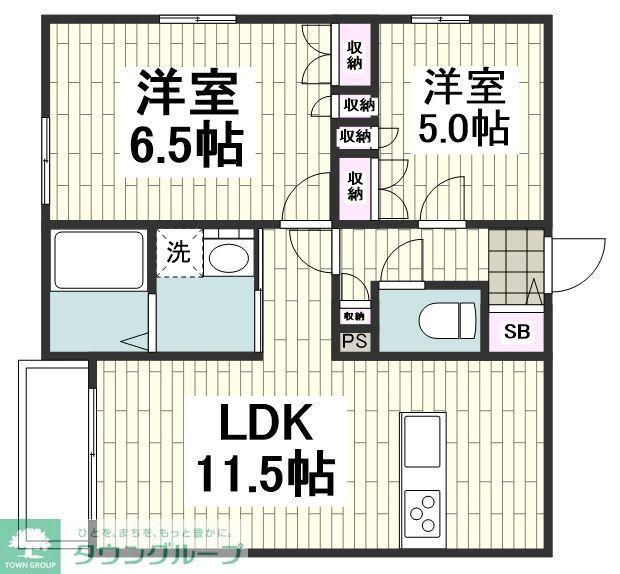 コージーコートの間取り