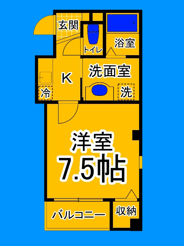 堺市堺区九間町西のマンションの間取り