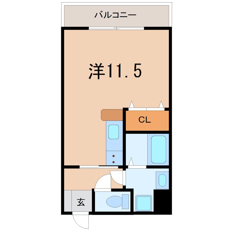 守山市伊勢町のマンションの間取り