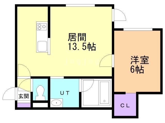 名寄市字徳田のアパートの間取り