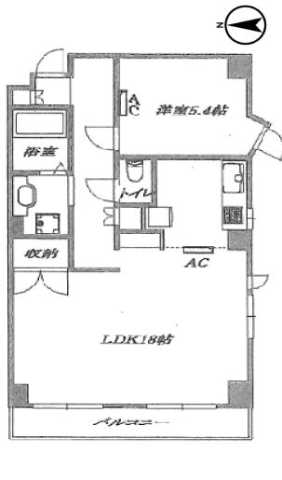 江戸川区西葛西のマンションの間取り