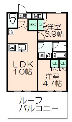 ＧＥＮＯＶＩＡ聖蹟桜ヶ丘の間取り