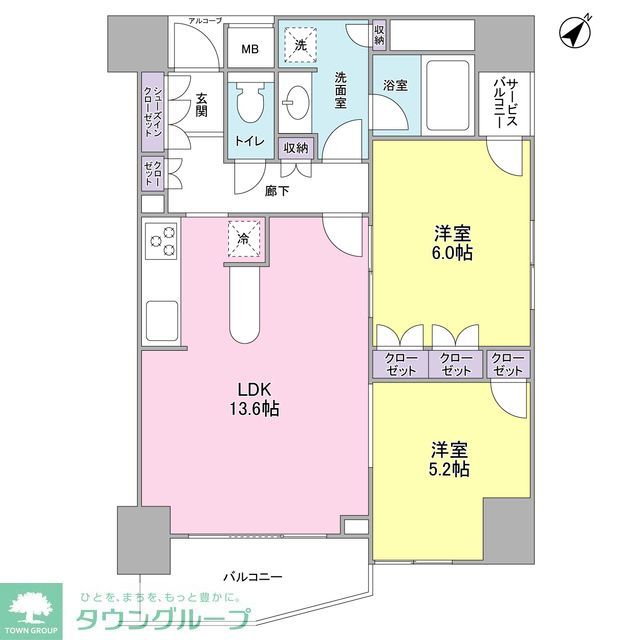 ＬａＳａｎｔｅ五反田の間取り