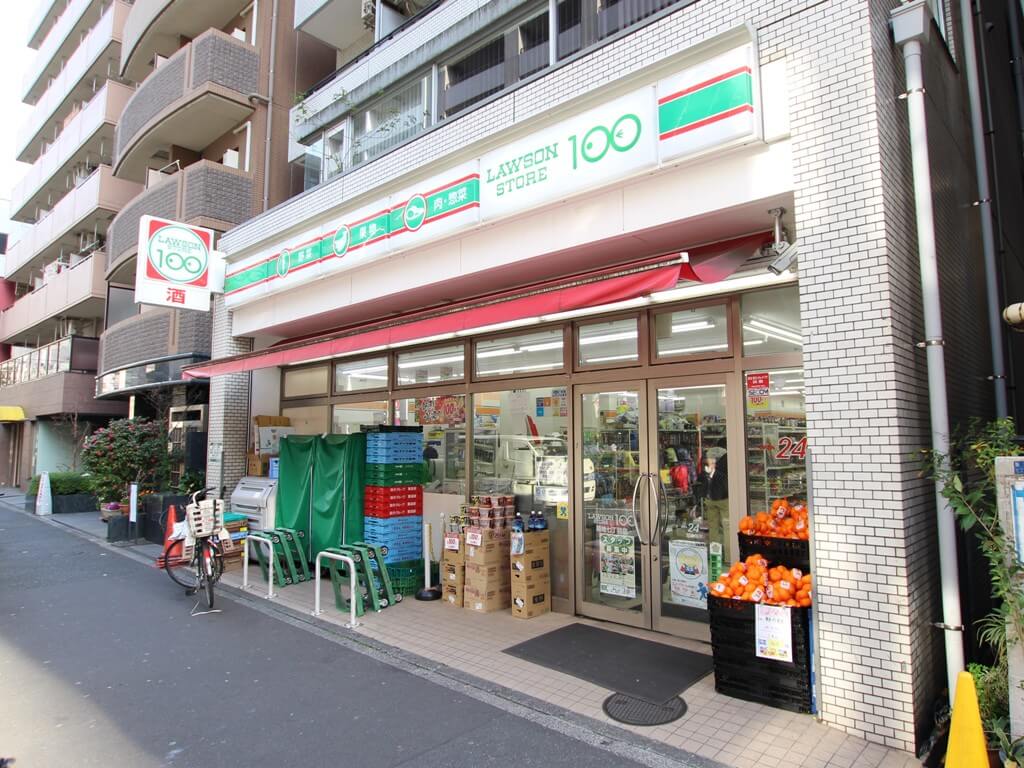 コンビニ　ローソンストア100築地7丁目店（コンビニ）まで288m