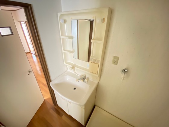 洗面設備　※他の号室の写真です。