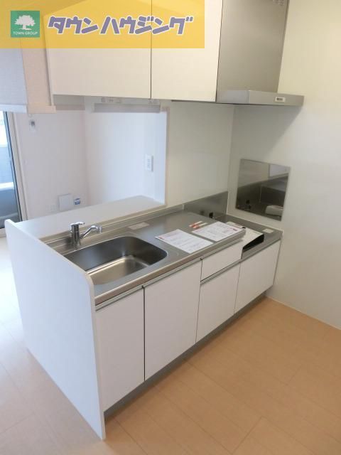 キッチン　2口ガスコンロ設置可