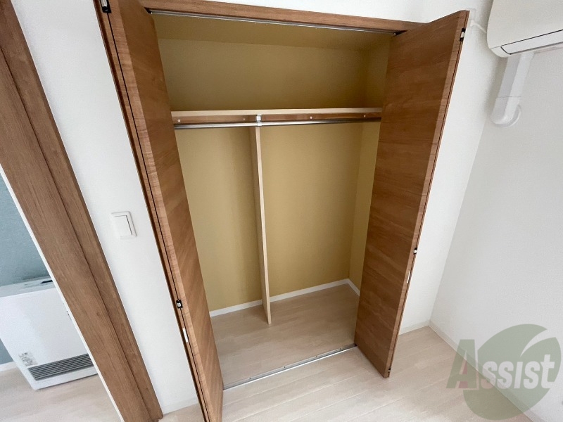 収納　収納です。寝室もすっきり片付きますよ～！